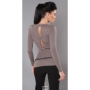Pull glamour ouverture noeud dos 8 coloris