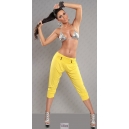 Pantalon fashion sarouel style jaune